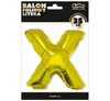 Balon foliowy "Litera X", złota, 35 cm