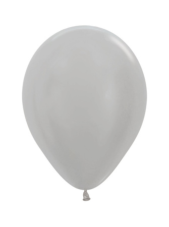 Balony Sempertex, Pearl Silver 10", 100 szt