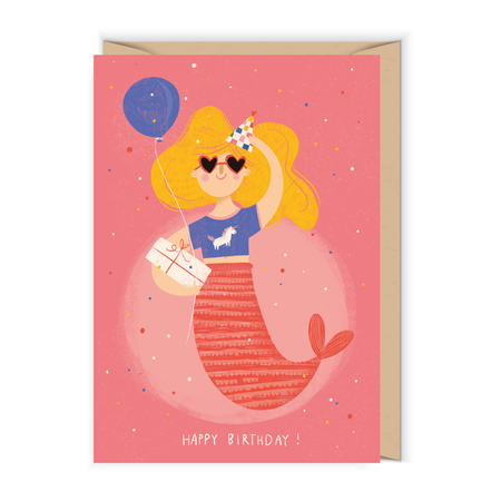 Kartka "Urodzinowa syrenka"