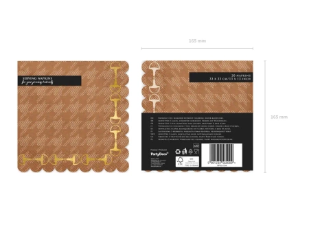 Serwetki Strzemiona, 33x33cm