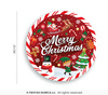 Talerzyki Merry Christmas 23cm, 6 szt