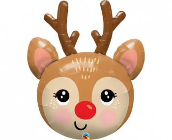 Balon foliowy 35 cali/99 cm QL Renifer