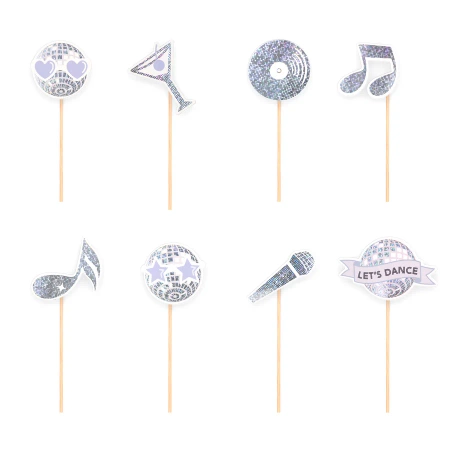 Toppery Silver Disco 8szt. zestaw
