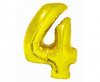 Balon foliowy Smart, Cyfra 4, złota, 76 cm