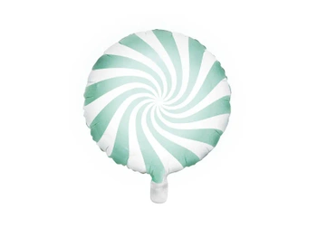 Balon foliowy Cukierek, 35cm, miętowy