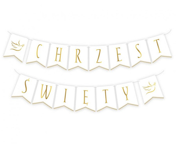 Girlanda papierowa Chrzest Święty, flagi