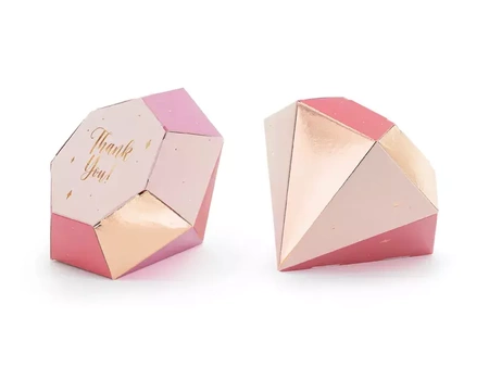 Pudełka Diamenty, 10x12x11.5 cm, mix