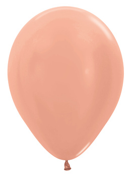 Balony Metallic Rose Gold12", 50 szt