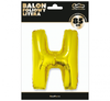 Balon foliowy "Litera H", złota, 89 cm