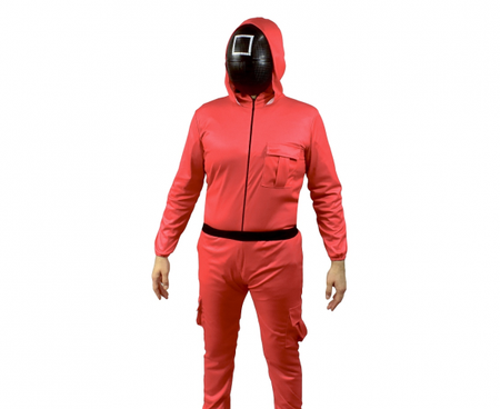 Strój Gra w Kalmara, Czerwony - Kwadrat rozm. 52 (M)