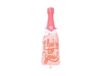 Balon foliowy Butelka, 38x97 cm, mix