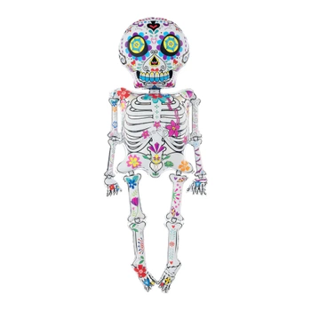 Balon foliowy Szkielet Meksykańskie Halloween 158cm
