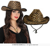  Kapelusz kowbojski, panterka, 1szt