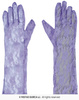Rękawiczki koronkowe purpurowe, 38 cm