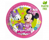 Talerzyki papierowe Minnie Happy Helpers (Disney), next generation, 20cm, 8 szt. (plastic-free)