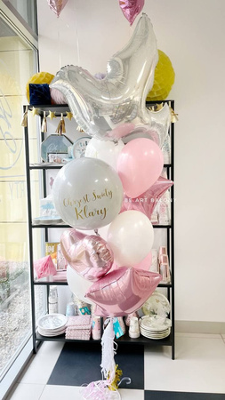 Balon foliowy ORBZ - kula biała napełniona helem