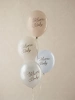 Balony 30 cm, Welcome Baby, mix niebieski, 6 szt