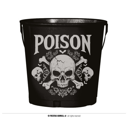 Matalowy kubełek na cłodzenie napojów Poison, 19X23 cm