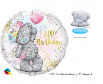 Balon foliowy QL 18 cali Tatty Teddy Birthday
