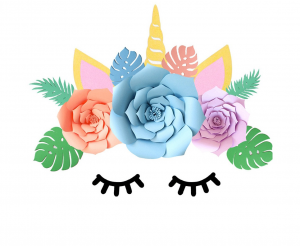 Dekoracja papierowa PB&C DIY na ścianę Jednorożec