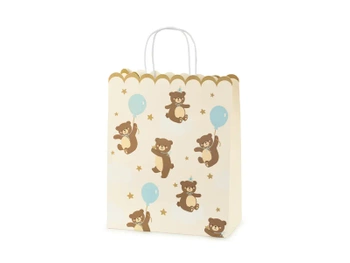 Torebka na prezenty Misie, mix, 26x32.5x13 cm