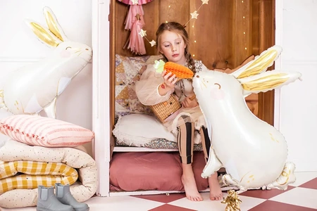 Balon foliowy Zając, 67x88 cm, mix