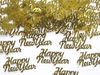 Konfetti Happy New Year, złoty, 4 x 2cm, 3g