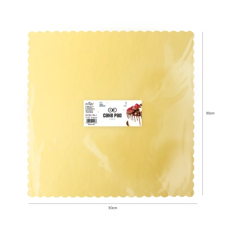 Tacka na ciasto kwadratowa złota 30cm 1szt.