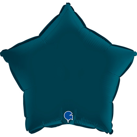 Balon Grabo 18'' Gwiazda Satynowa ciemna turkusowa