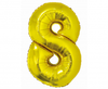 Balon foliowy Smart, Cyfra 8, złota, 76 cm