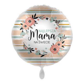 Balon foliowy 18" Najlepsza Mama na Świecie - Lovely Mum