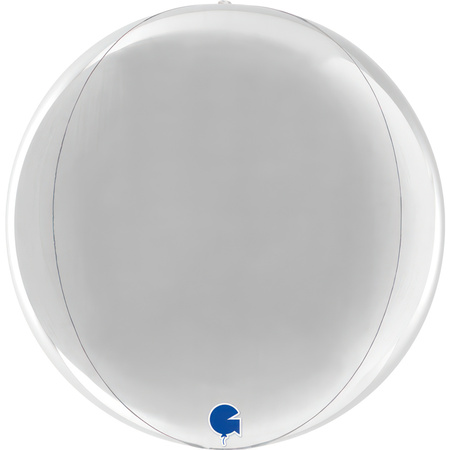 Balon Grabo Globe 11inc Silver 4D