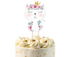 Dekoracja na tort Kotek, 26x10cm