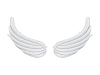 Balony foliowe do girland Skrzydła, 104 x 60 cm, białe