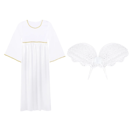 Strój Aniołka dla dziecka, rozmiar 110/120