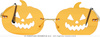Okulary "Dynie" hallowenowe