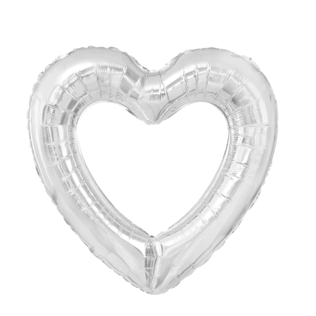 Balon foliowy ramka w kształcie serca 69X70 cm 1 szt.