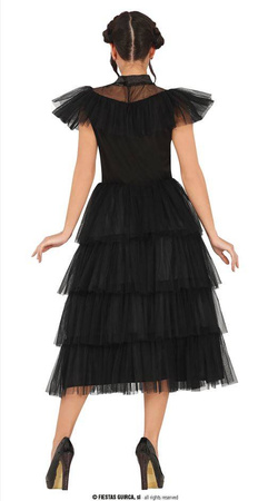 Strój wzorowany na Wednesday Adams, rozm. S (36-38)