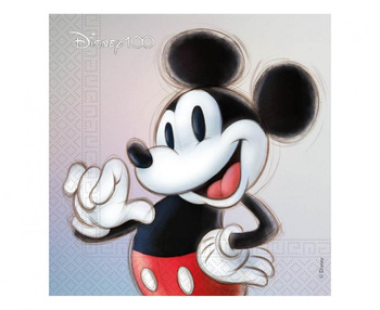 Serwetki papierowe Disney 100 - Mickey, 33x33 cm, 20 szt.