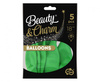 Balony Beauty&Charm, pastelowe, zielone 18" / 5 szt.