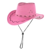 Kapelusz kowbojski różowy