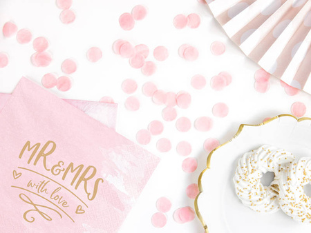 Konfetti Kółka, jasny różowy, 15g