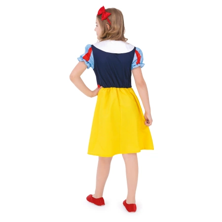 Strój Królewna Śnieżka dla dziewczynki, rozmiar 130/140 cm