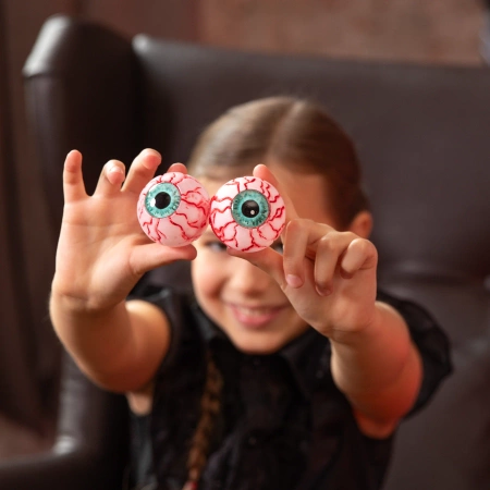 Halloween gałki oczne świecące w ciemności 4 szt.