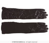 Rękawiczki czarne, długie 40 cm 