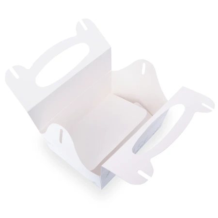 Pudełko na ciasto IHS Eukaliptus srebrny 10szt. DIY