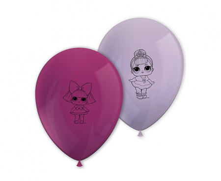 Balony 11 cali LOL Glitterati, 8 szt.