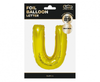 Balon foliowy "Litera U", złota, 89 cm