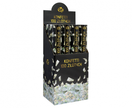 Konfetti pneumatyczne - 100 Złotych / 40 cm
