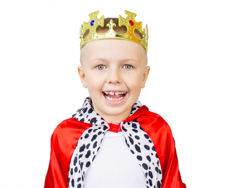 Korona plastik, złota